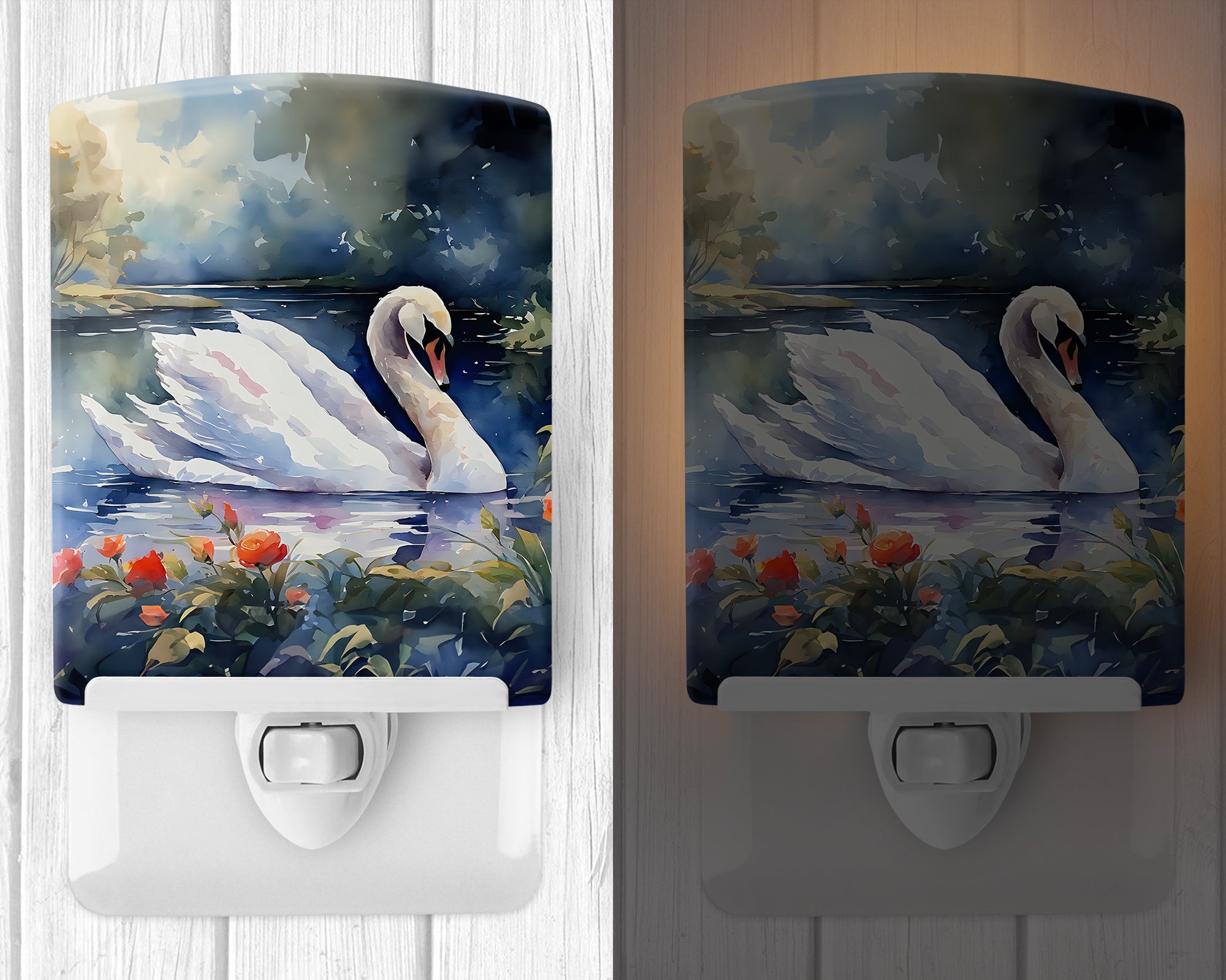 Buy this Swan Ceramic Night Light