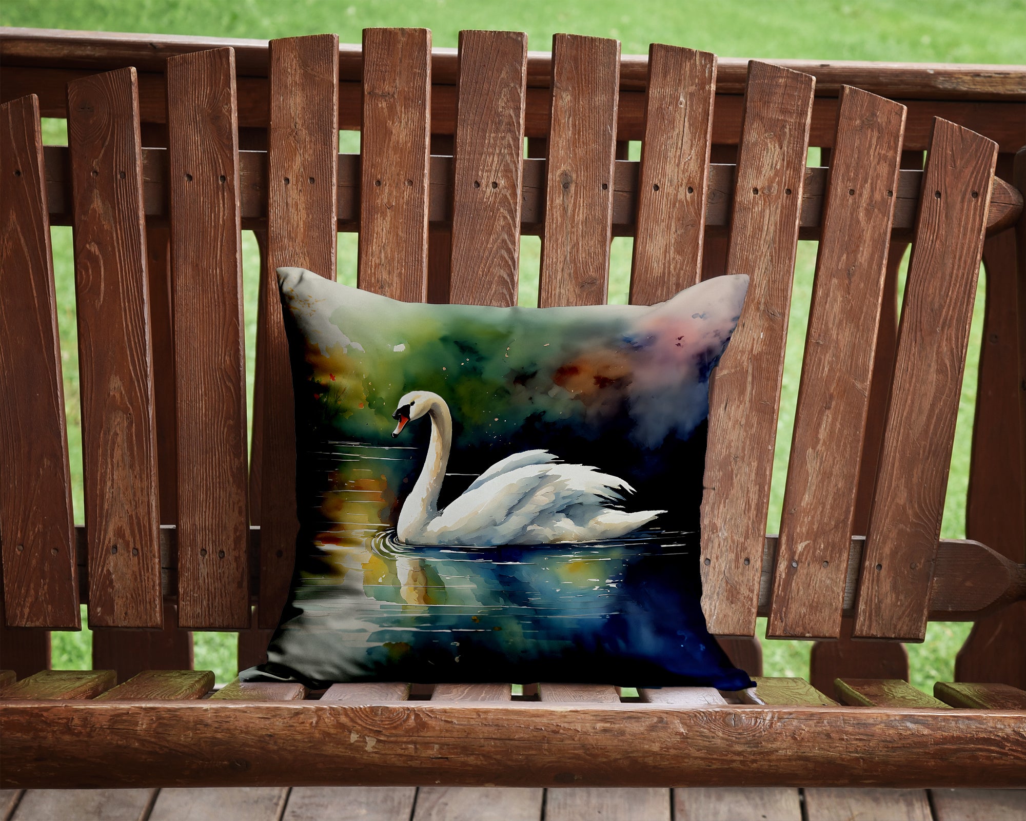 Buy this Swan Throw Pillow