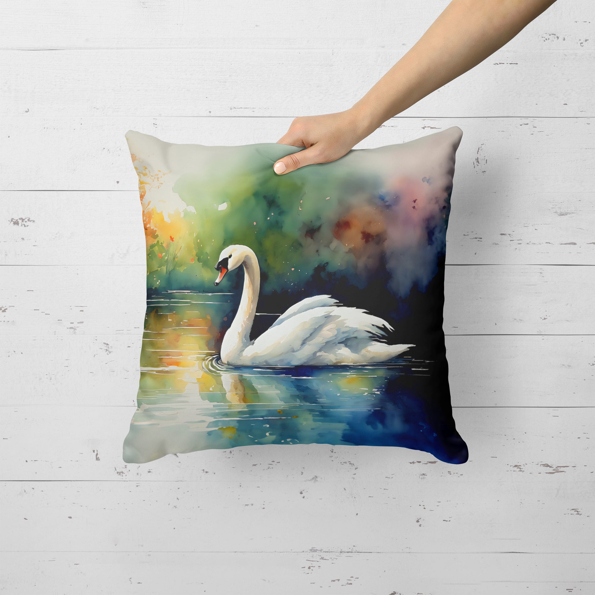 Buy this Swan Throw Pillow