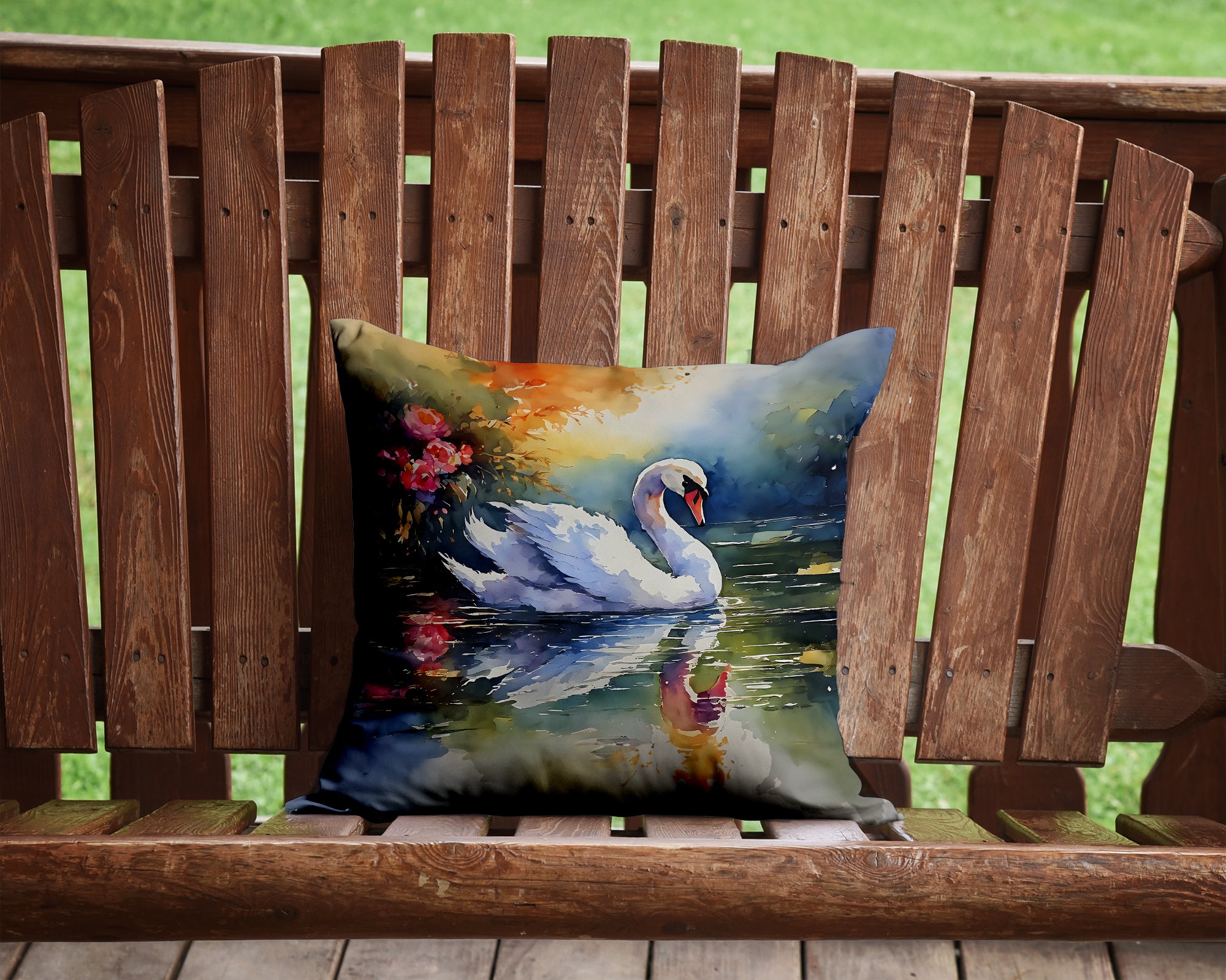 Buy this Swan Throw Pillow