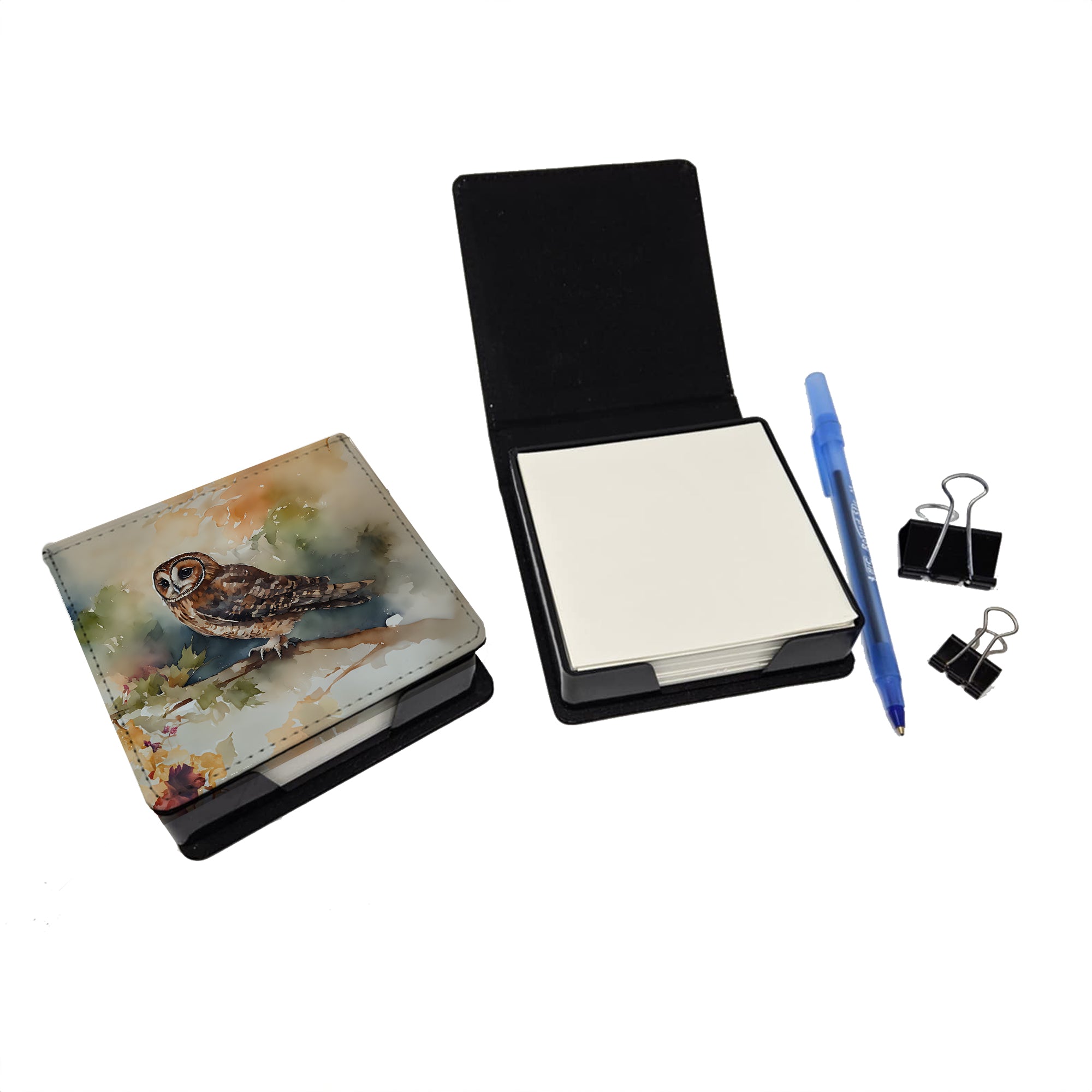 Buy this Tawny Owl PU Leather Note Paper Holder