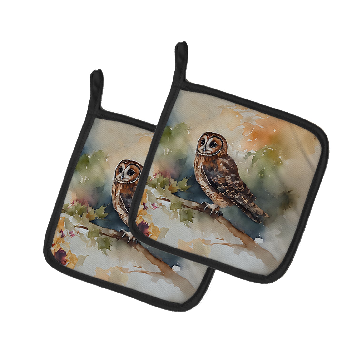 Buy this Tawny Owl Pair of Pot Holders