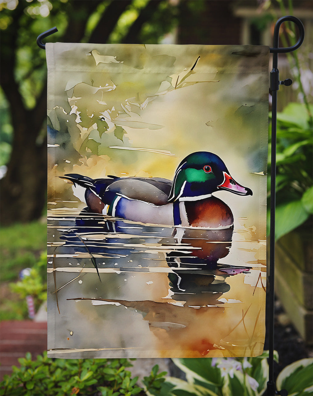 Wood Duck Garden Flag