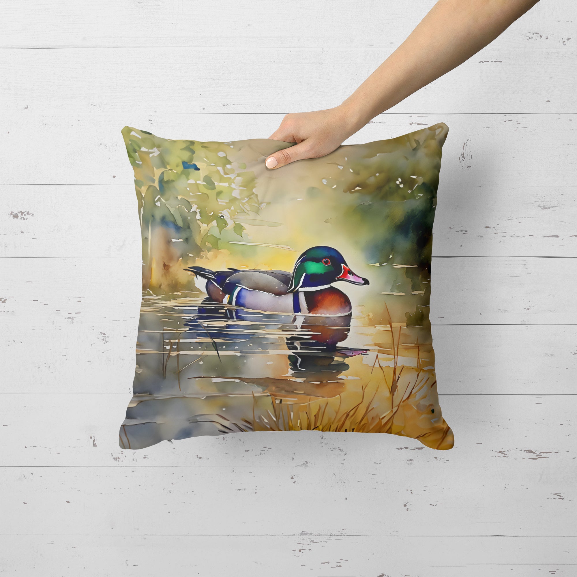 Buy this Wood Duck Throw Pillow