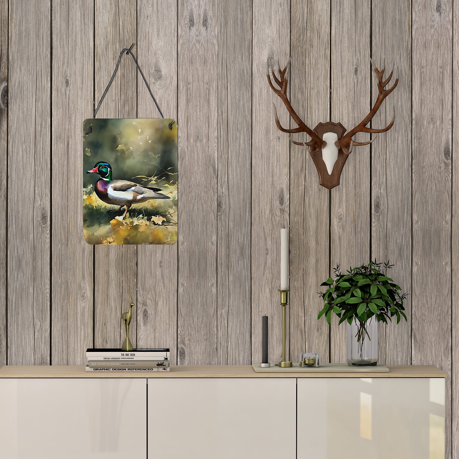 Wood Duck Wall or Door Hanging Prints