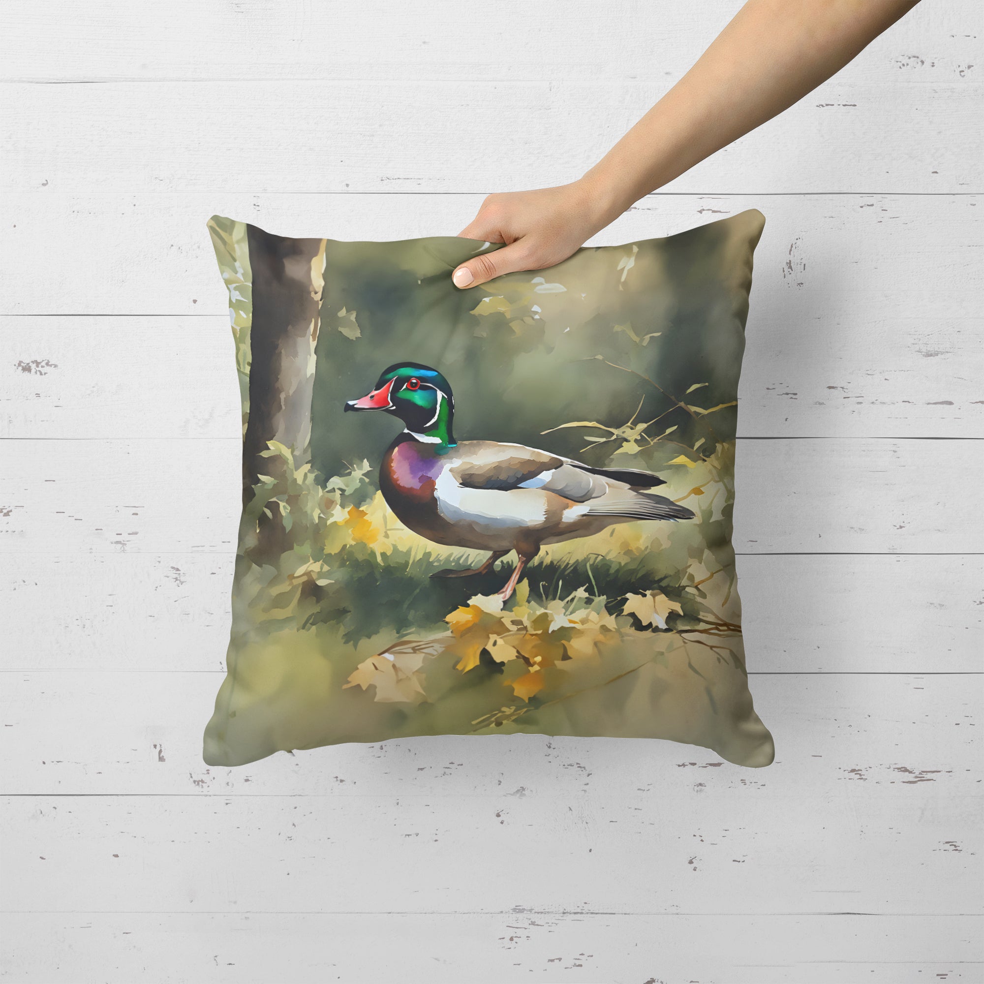 Buy this Wood Duck Throw Pillow