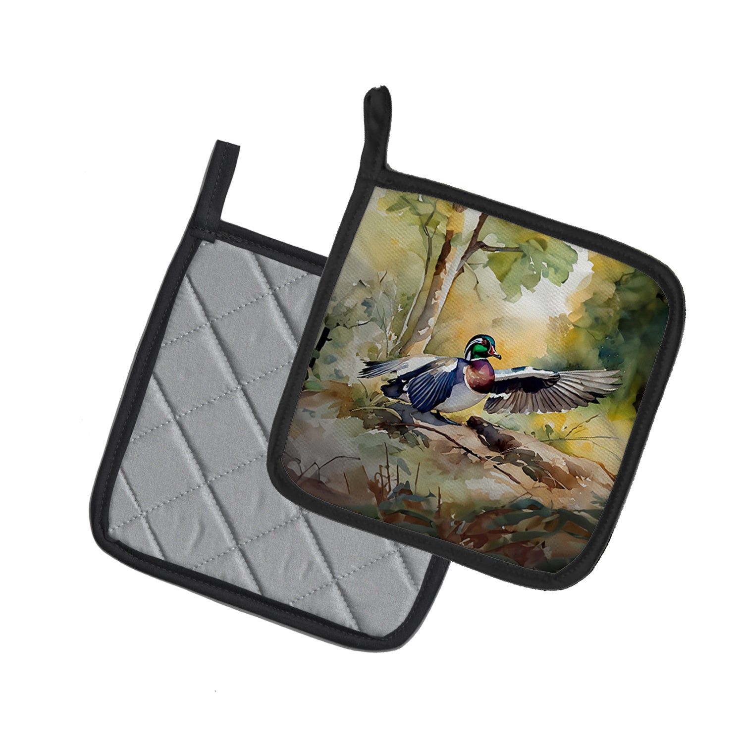 Buy this Wood Duck Pair of Pot Holders