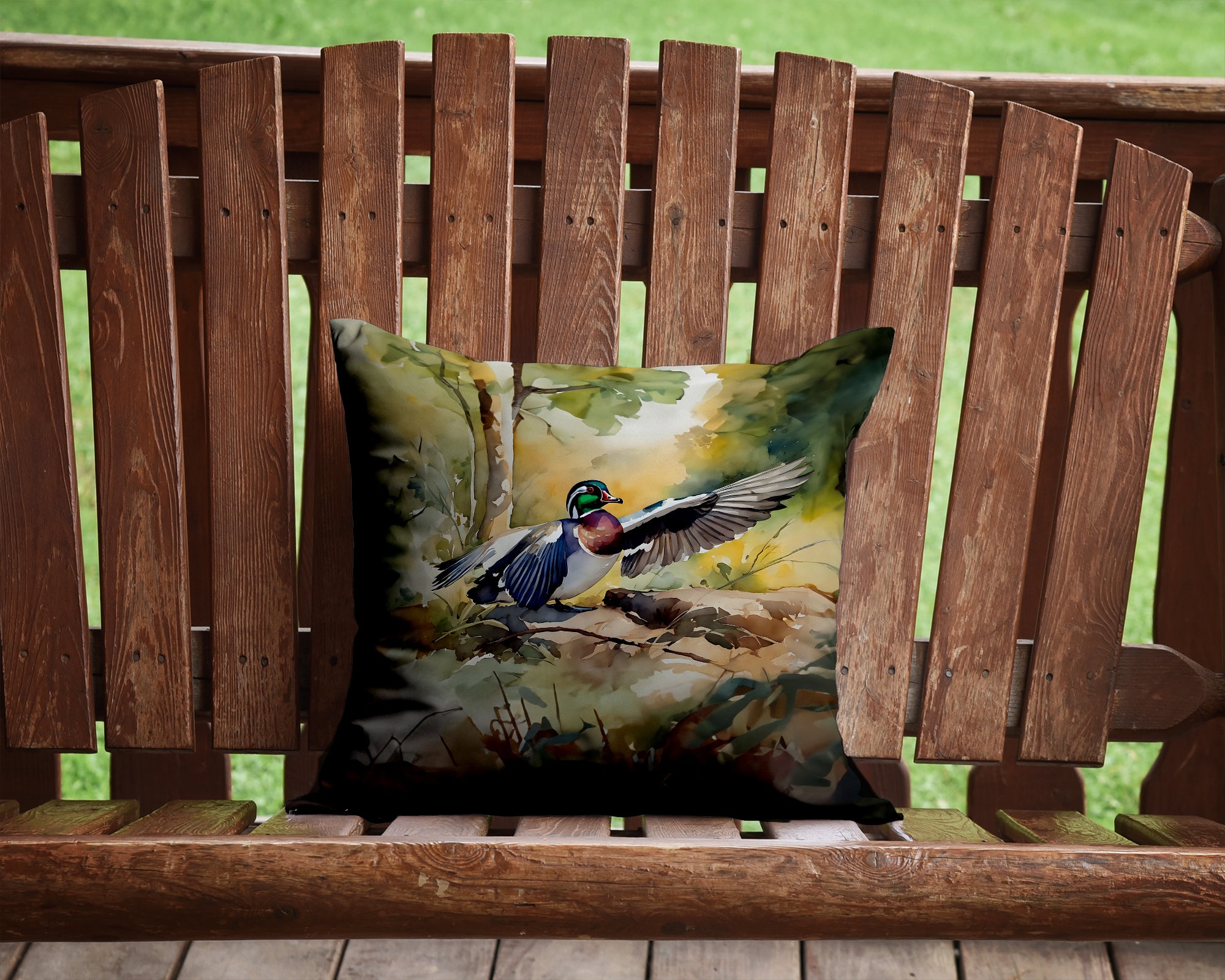 Buy this Wood Duck Throw Pillow