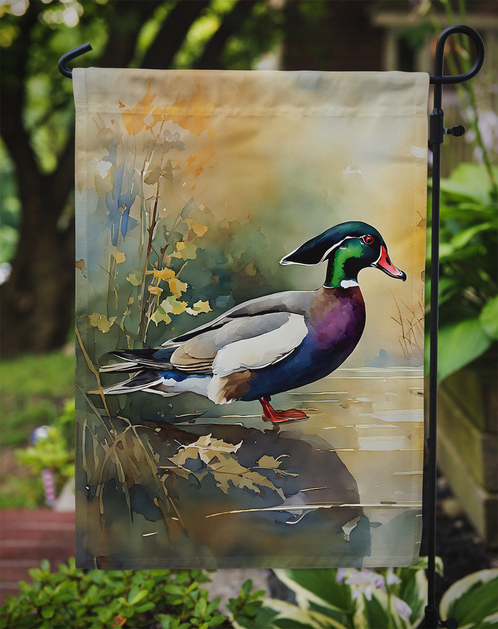 Wood Duck Garden Flag