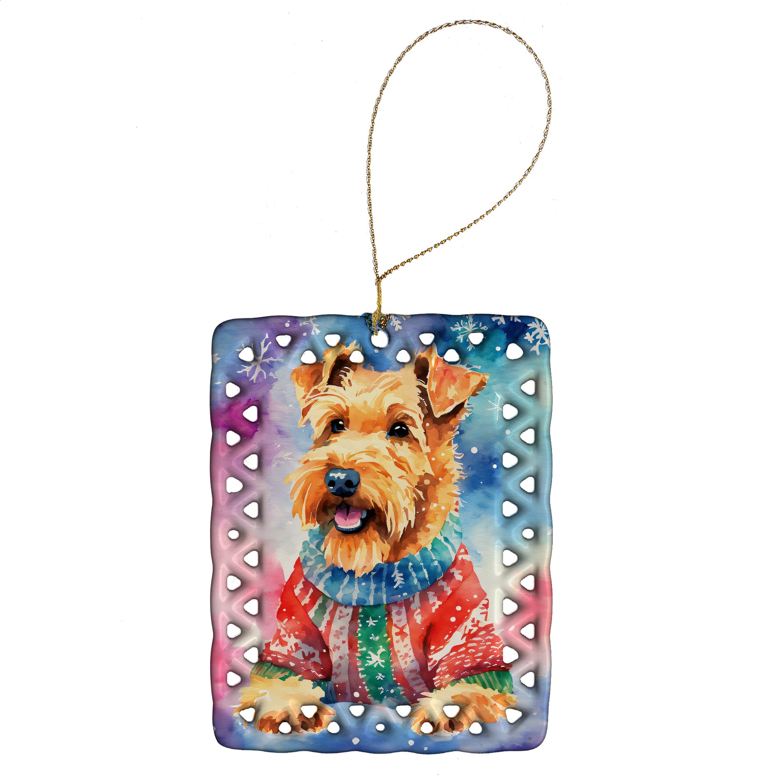 Buy this Airedale Terrier Christmas Porcelain Ornament