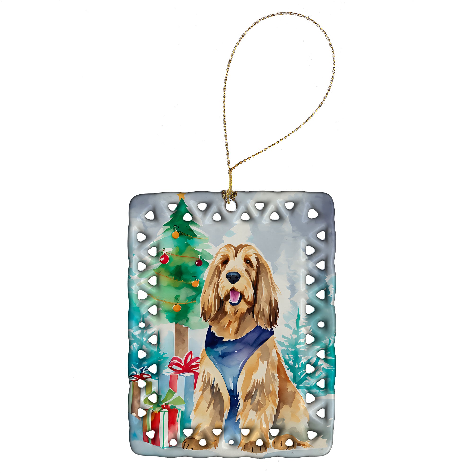 Buy this Otterhound Christmas Porcelain Ornament