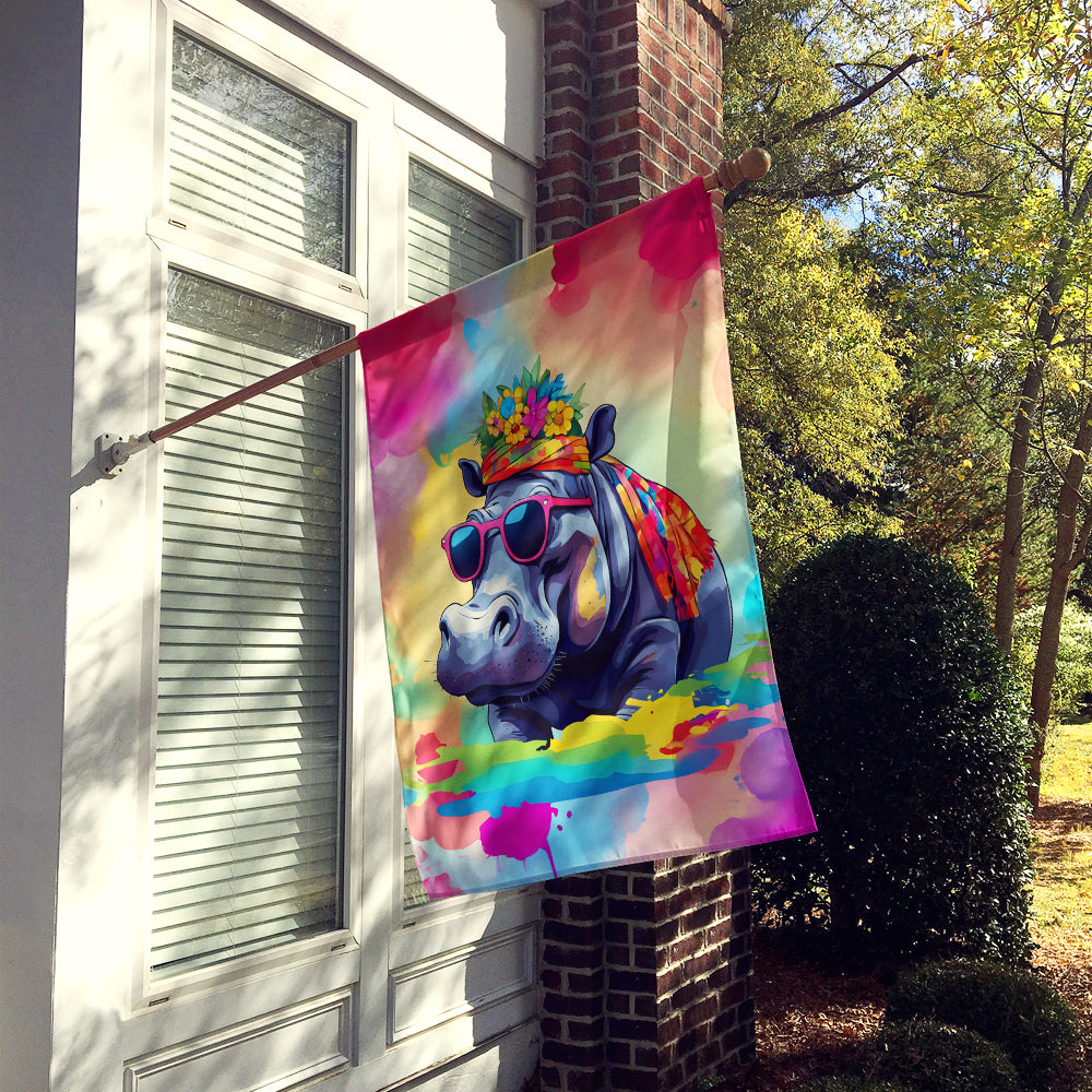 Buy this Hippie Animal Hippopotamus House Flag