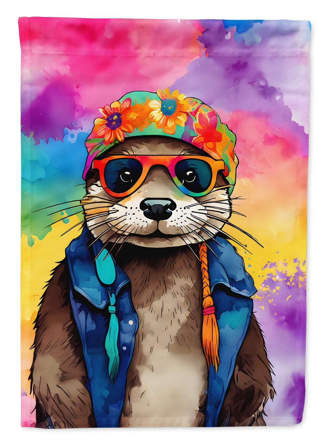 Buy this Hippie Animal Otter Garden Flag