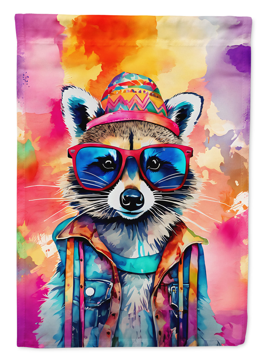 Buy this Hippie Animal Raccoon Garden Flag