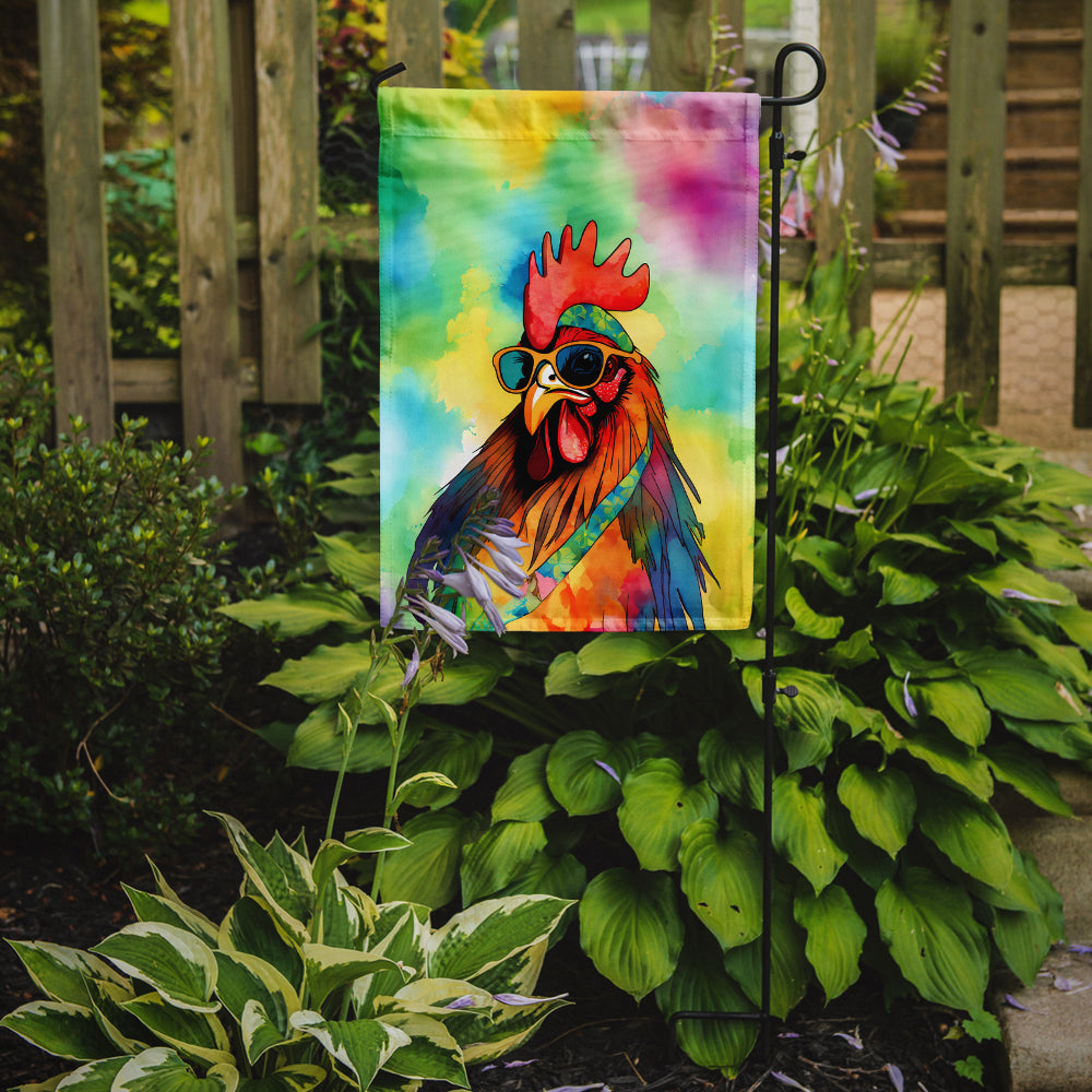 Buy this Hippie Animal Rooster Garden Flag