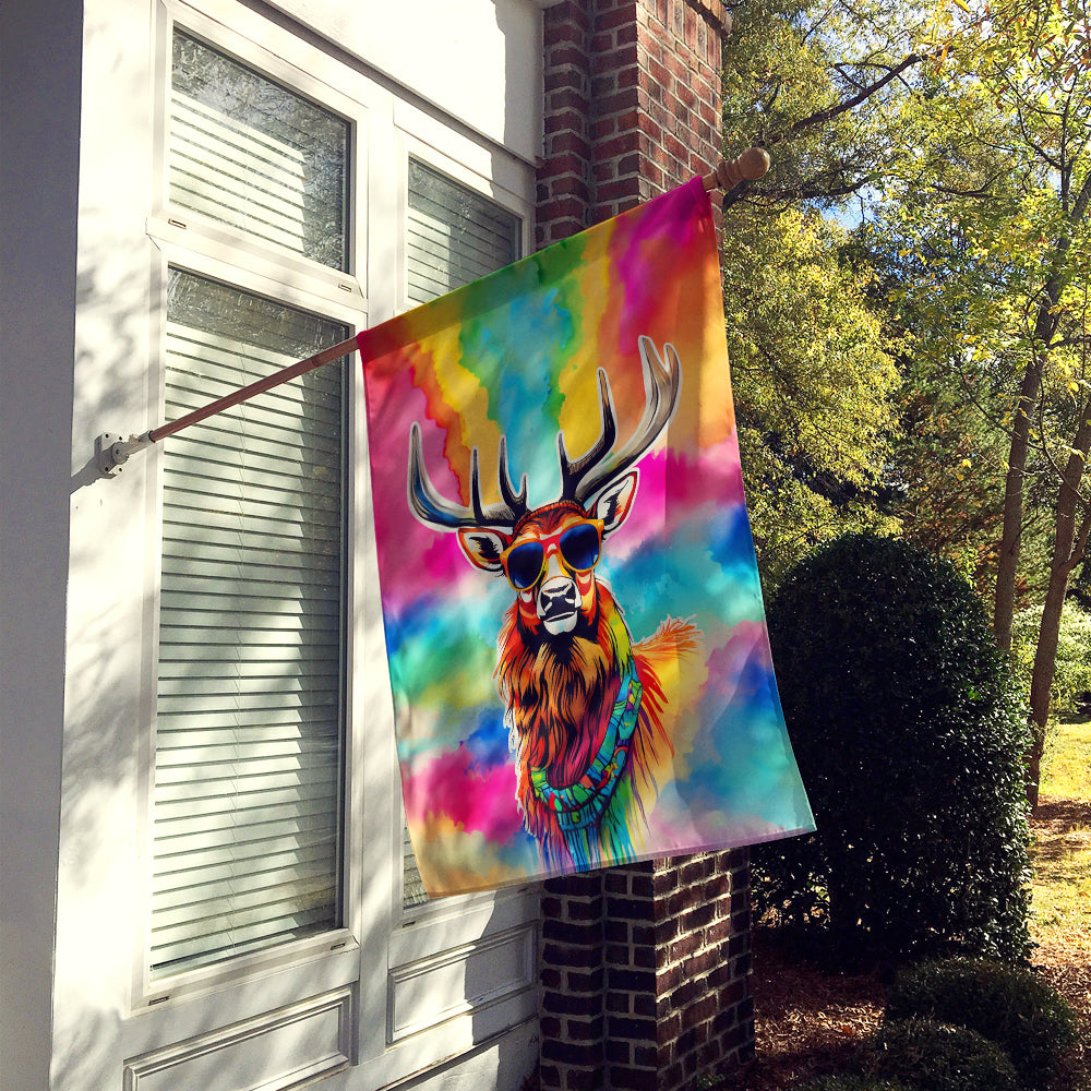 Hippie Animal Stag Deer House Flag