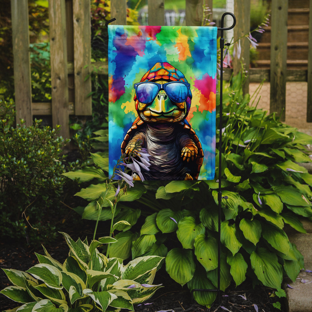 Hippie Animal Tortoise Turtle Garden Flag