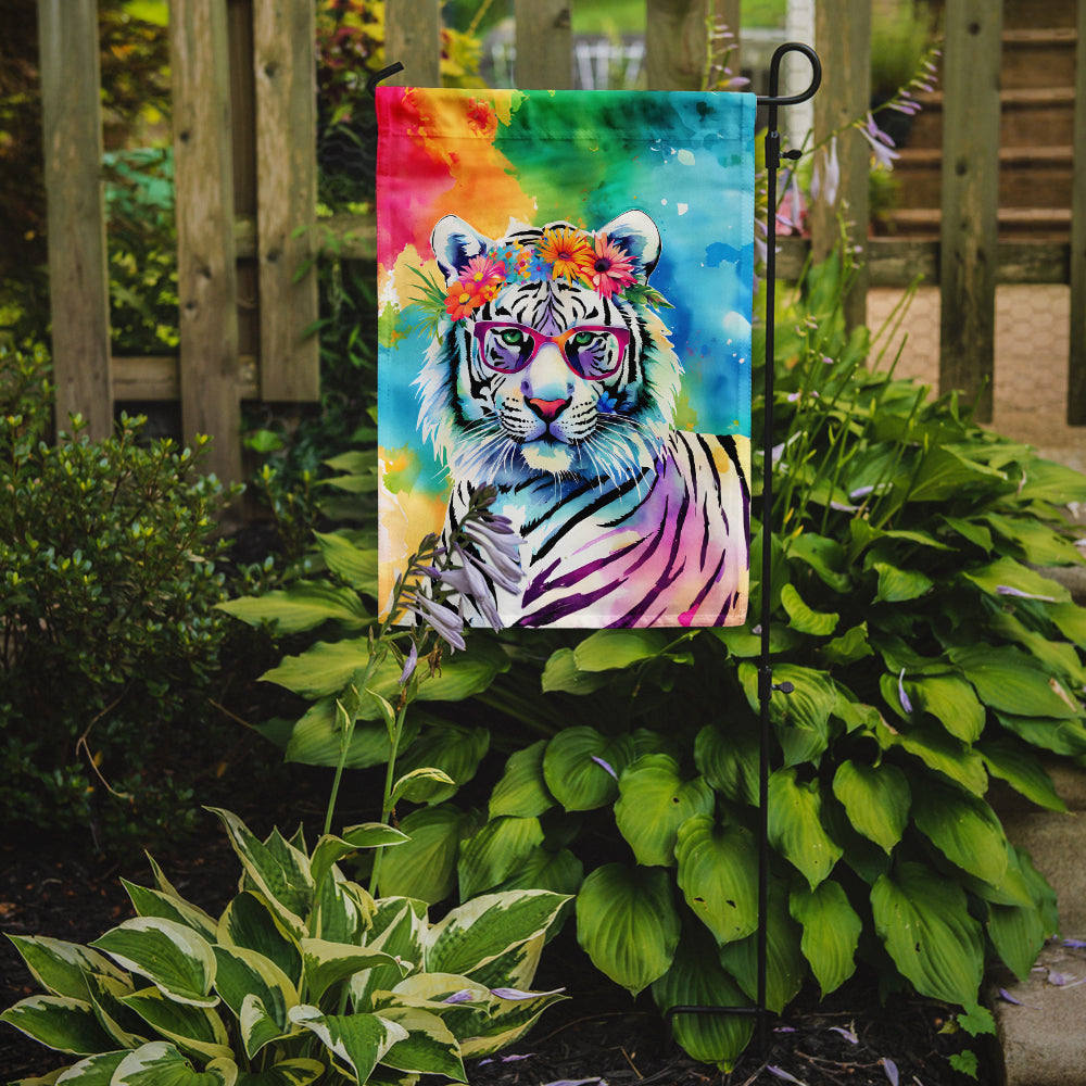 Buy this Hippie Animal White Tiger Garden Flag