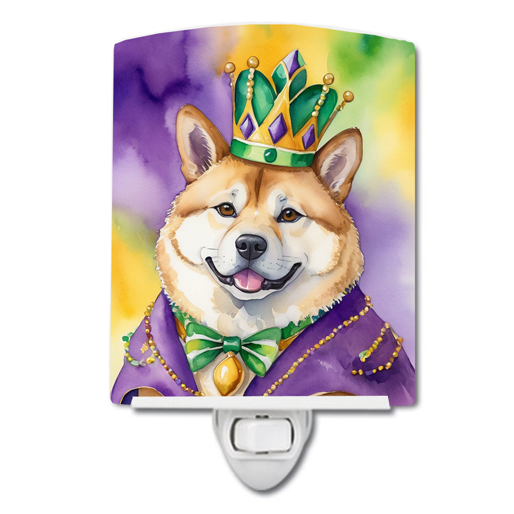 Buy this Akita King of Mardi Gras Ceramic Night Light