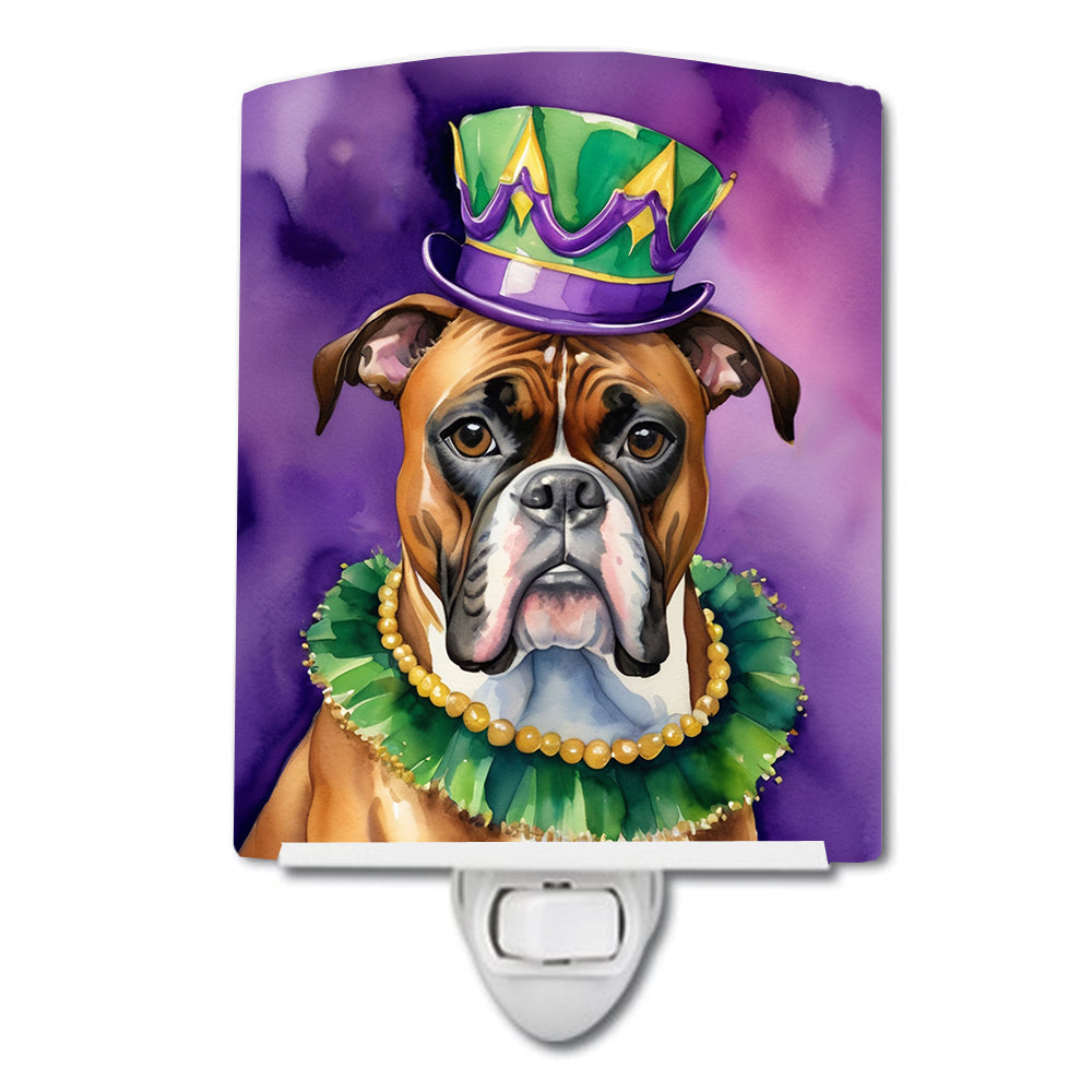 Buy this Boxer King of Mardi Gras Ceramic Night Light