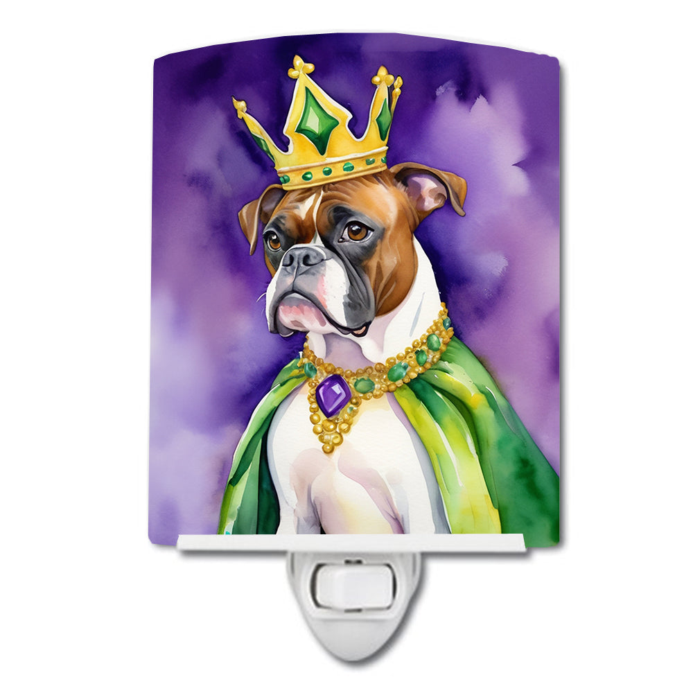 Buy this Boxer King of Mardi Gras Ceramic Night Light