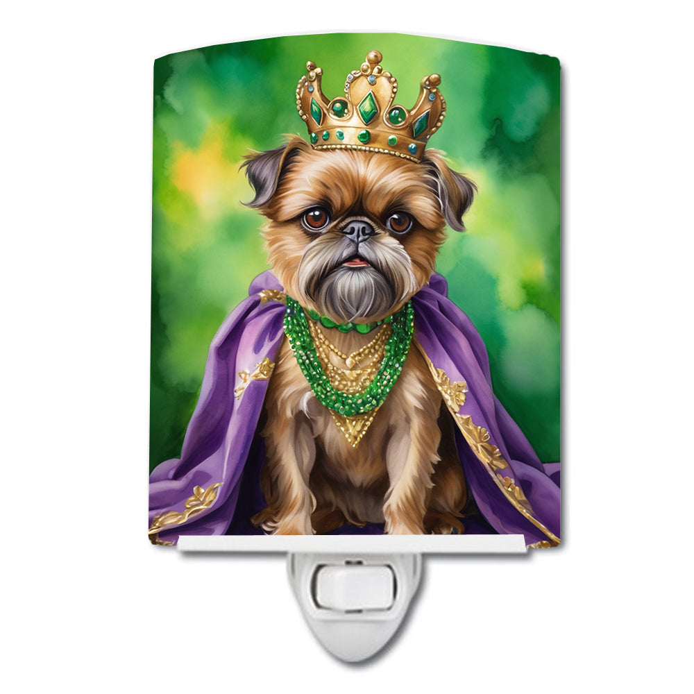 Buy this Brussels Griffon King of Mardi Gras Ceramic Night Light