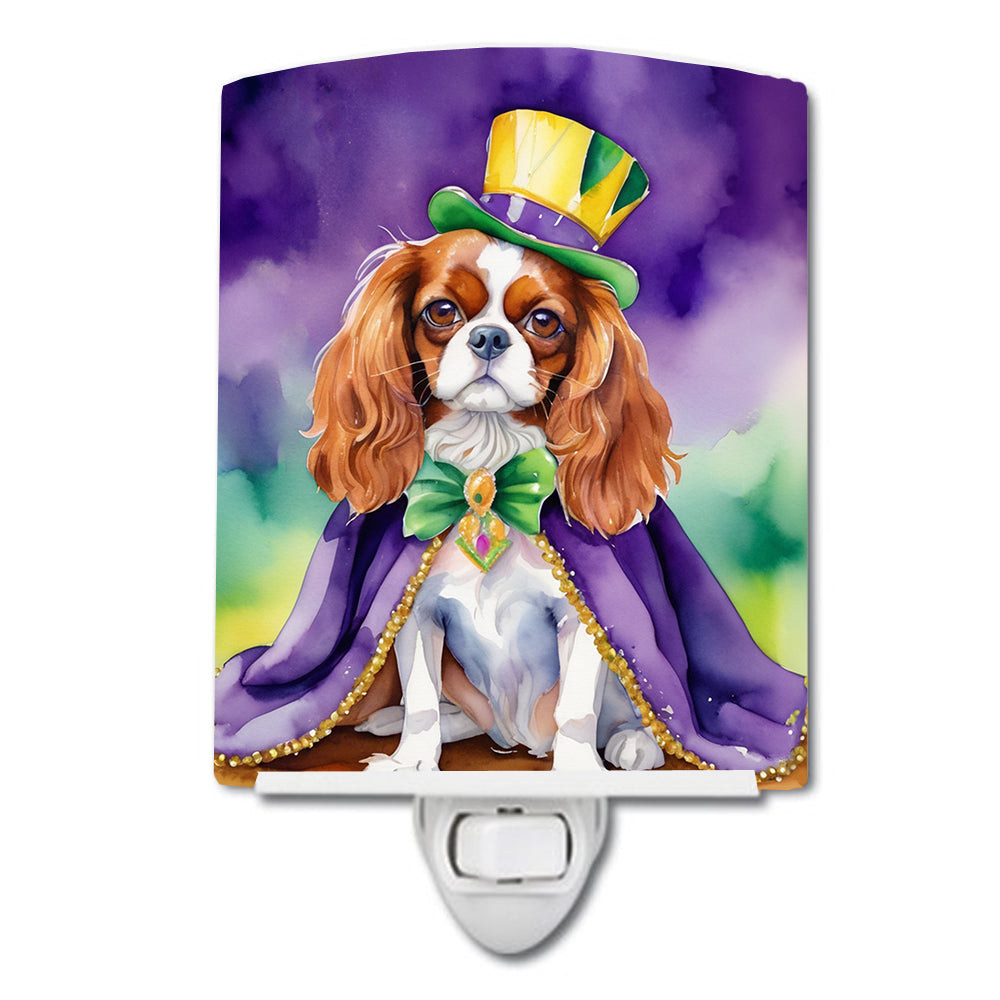 Buy this Cavalier Spaniel King of Mardi Gras Ceramic Night Light