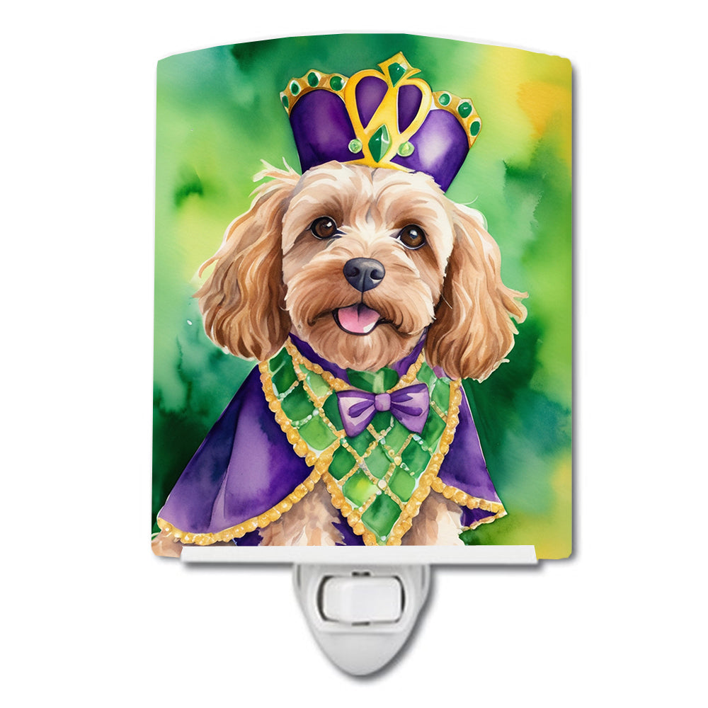 Buy this Cockapoo King of Mardi Gras Ceramic Night Light