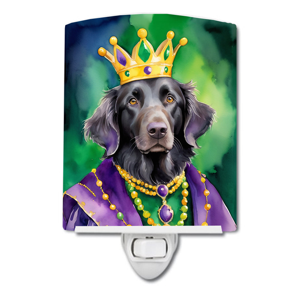 Buy this Flat-Coated Retriever King of Mardi Gras Ceramic Night Light