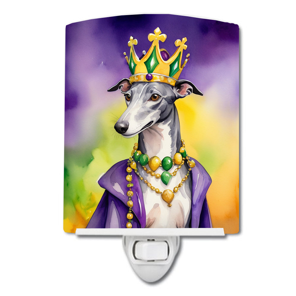 Buy this Greyhound King of Mardi Gras Ceramic Night Light