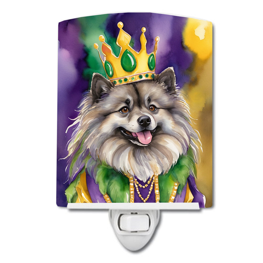 Buy this Keeshond King of Mardi Gras Ceramic Night Light