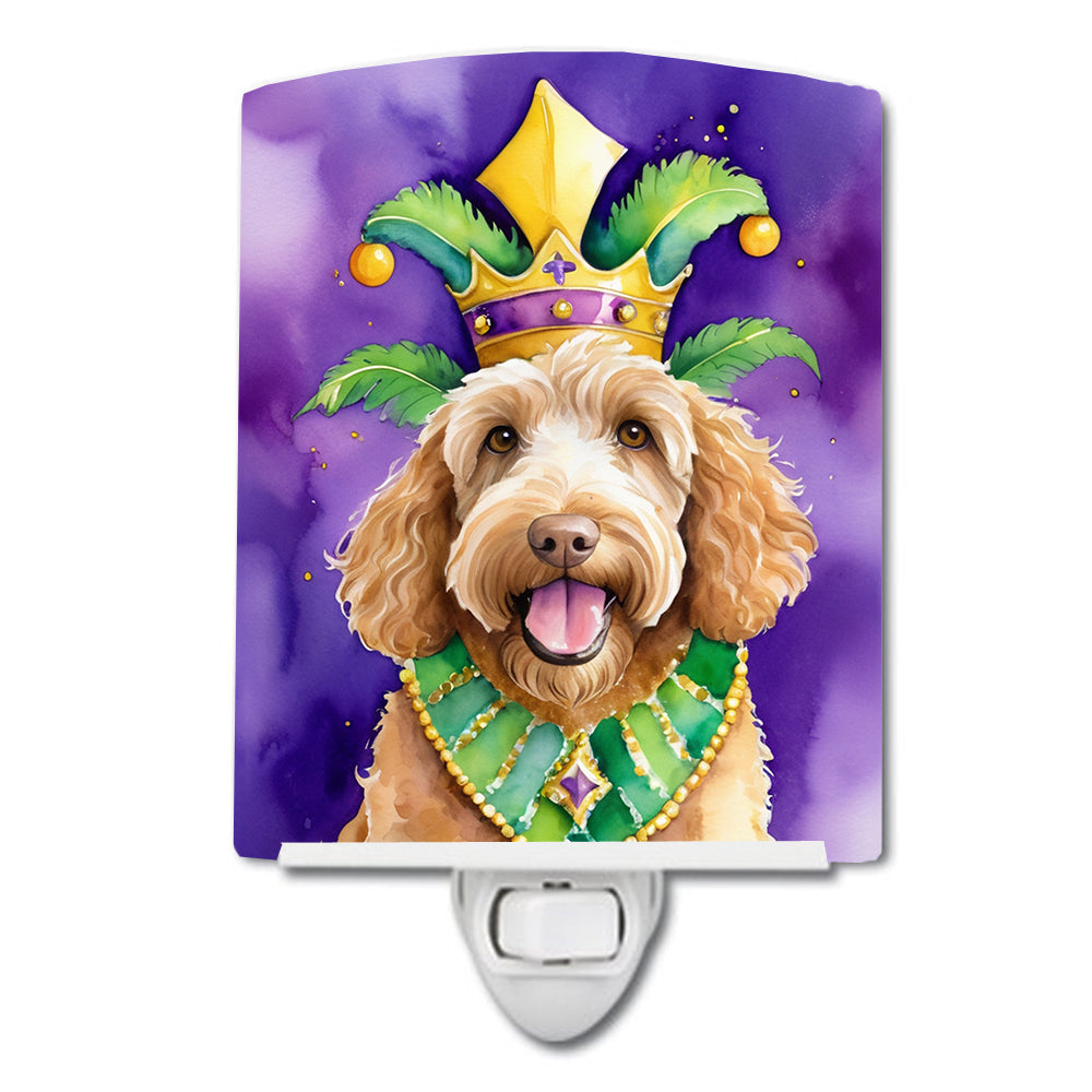 Buy this Labradoodle King of Mardi Gras Ceramic Night Light