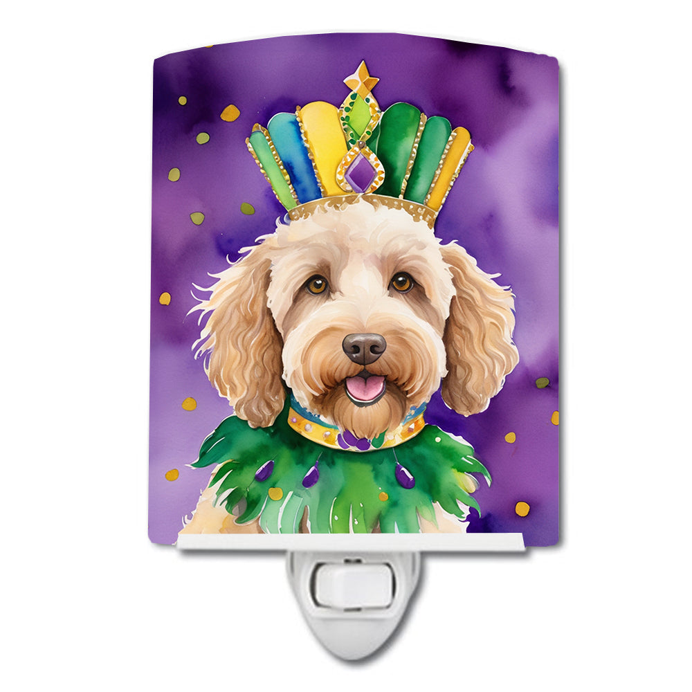 Buy this Labradoodle King of Mardi Gras Ceramic Night Light