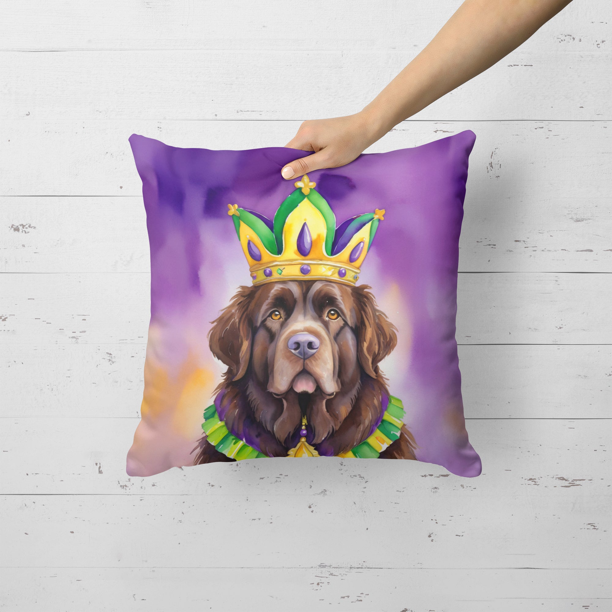 Buy this Newfoundland King of Mardi Gras Throw Pillow