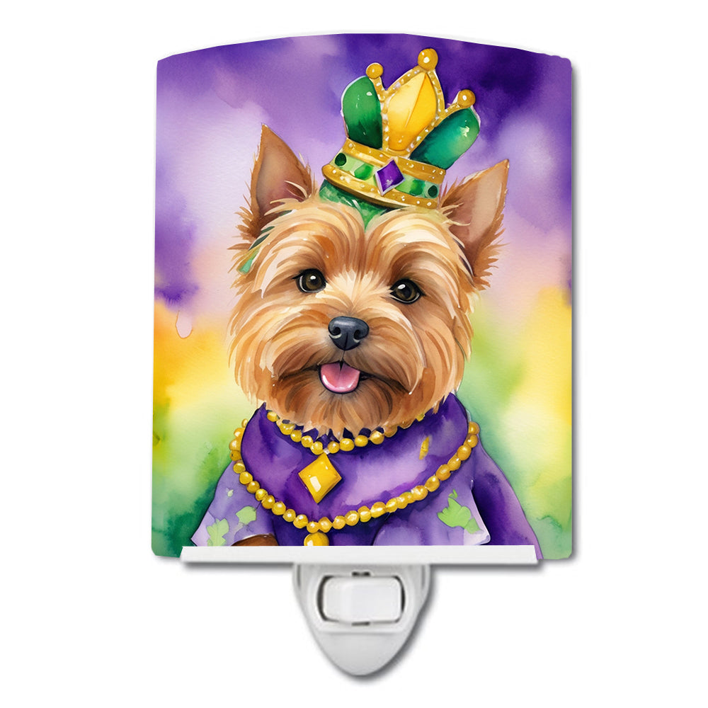 Buy this Norwich Terrier King of Mardi Gras Ceramic Night Light