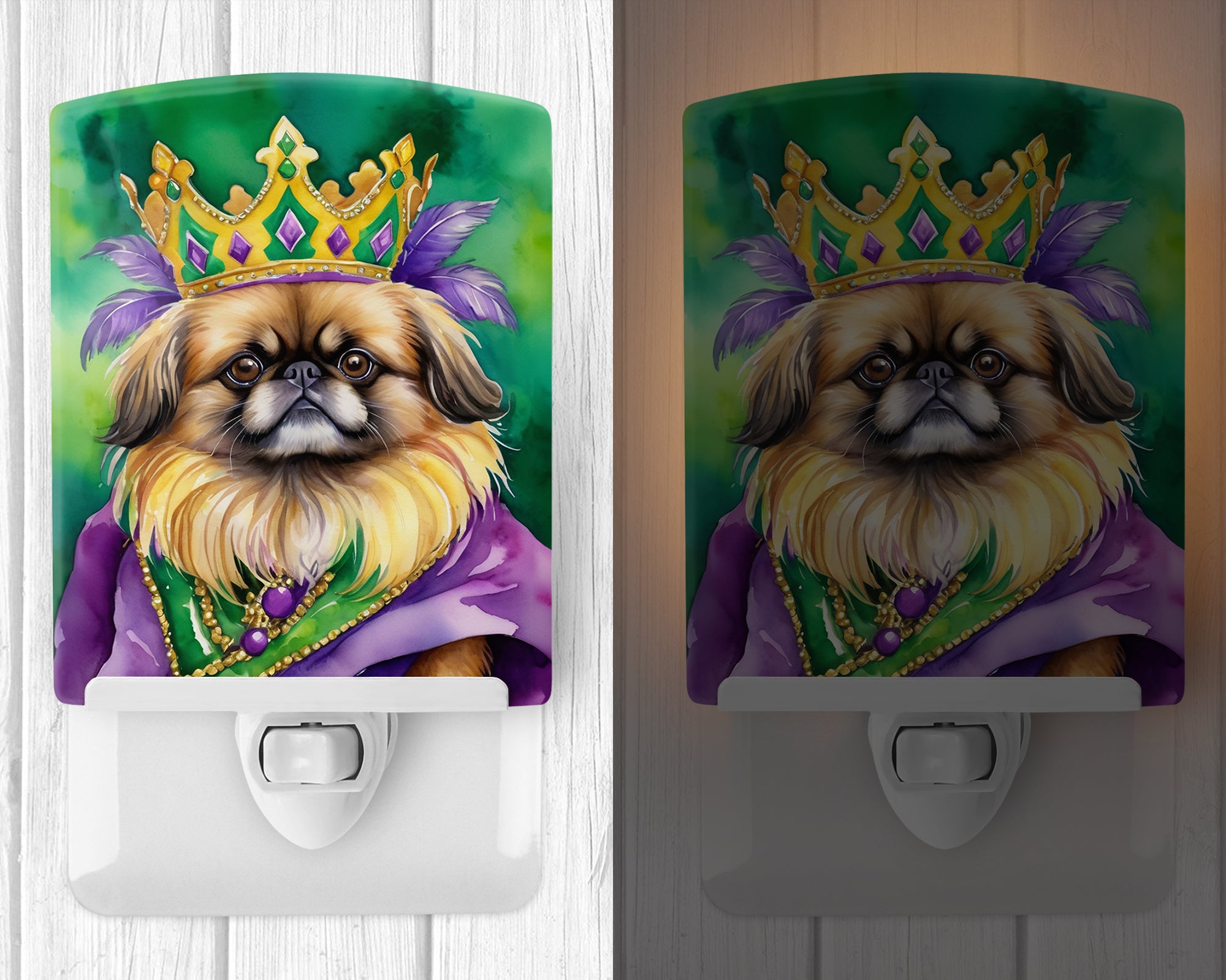 Buy this Pekingese King of Mardi Gras Ceramic Night Light