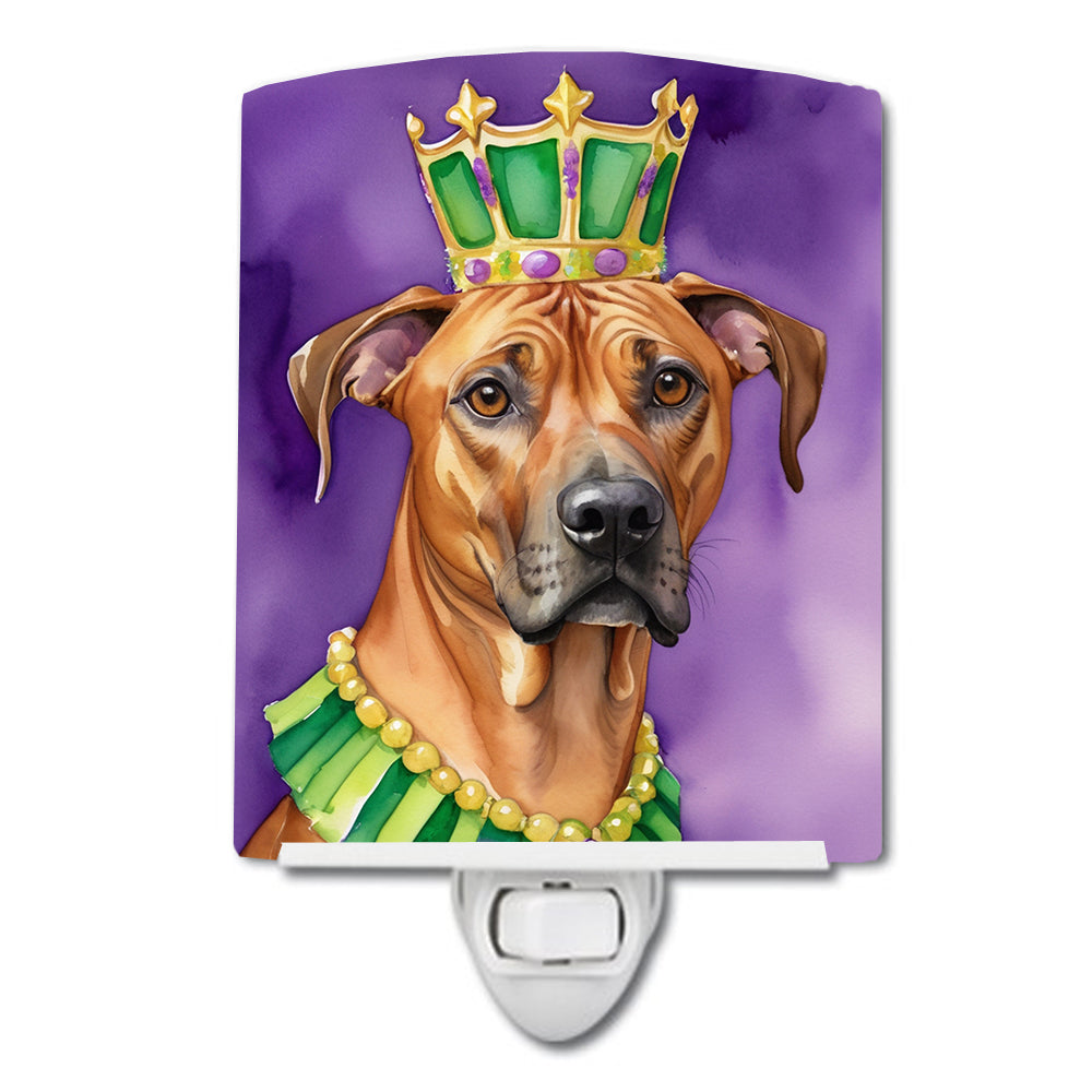 Buy this Rhodesian Ridgeback King of Mardi Gras Ceramic Night Light