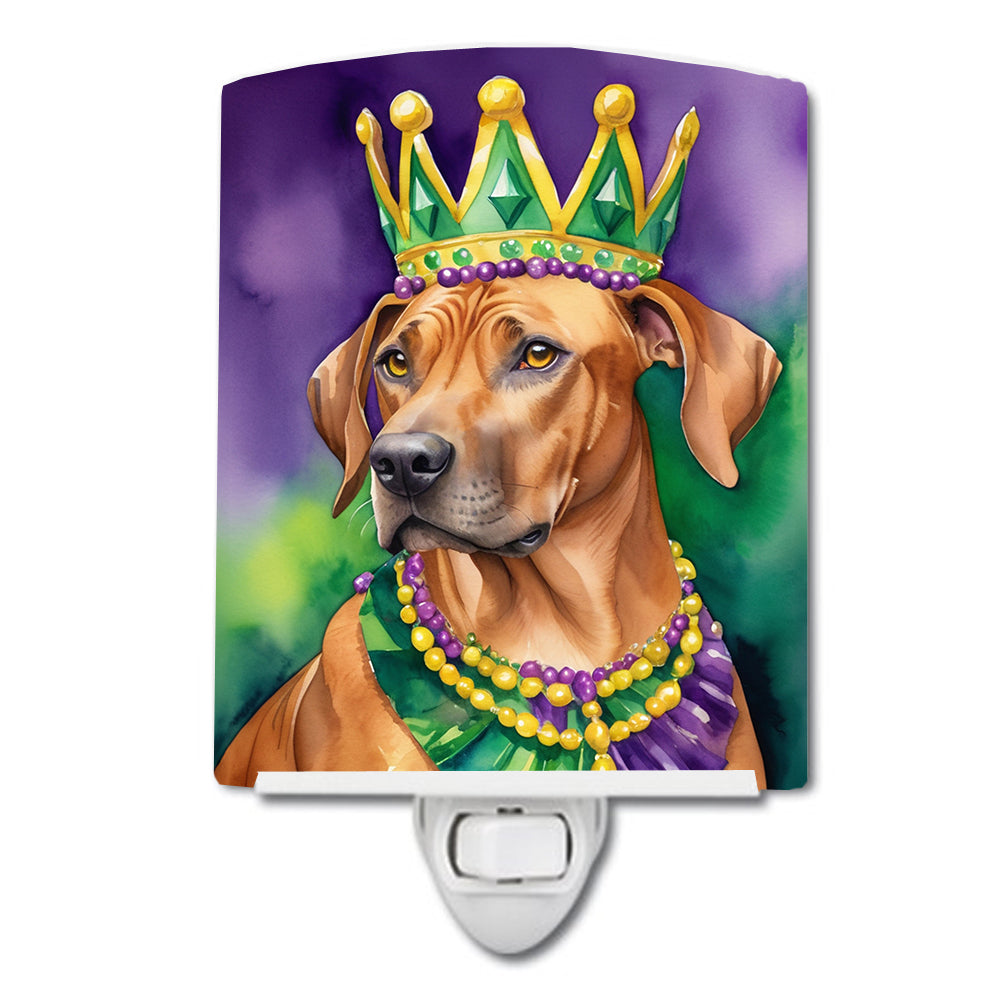 Buy this Rhodesian Ridgeback King of Mardi Gras Ceramic Night Light