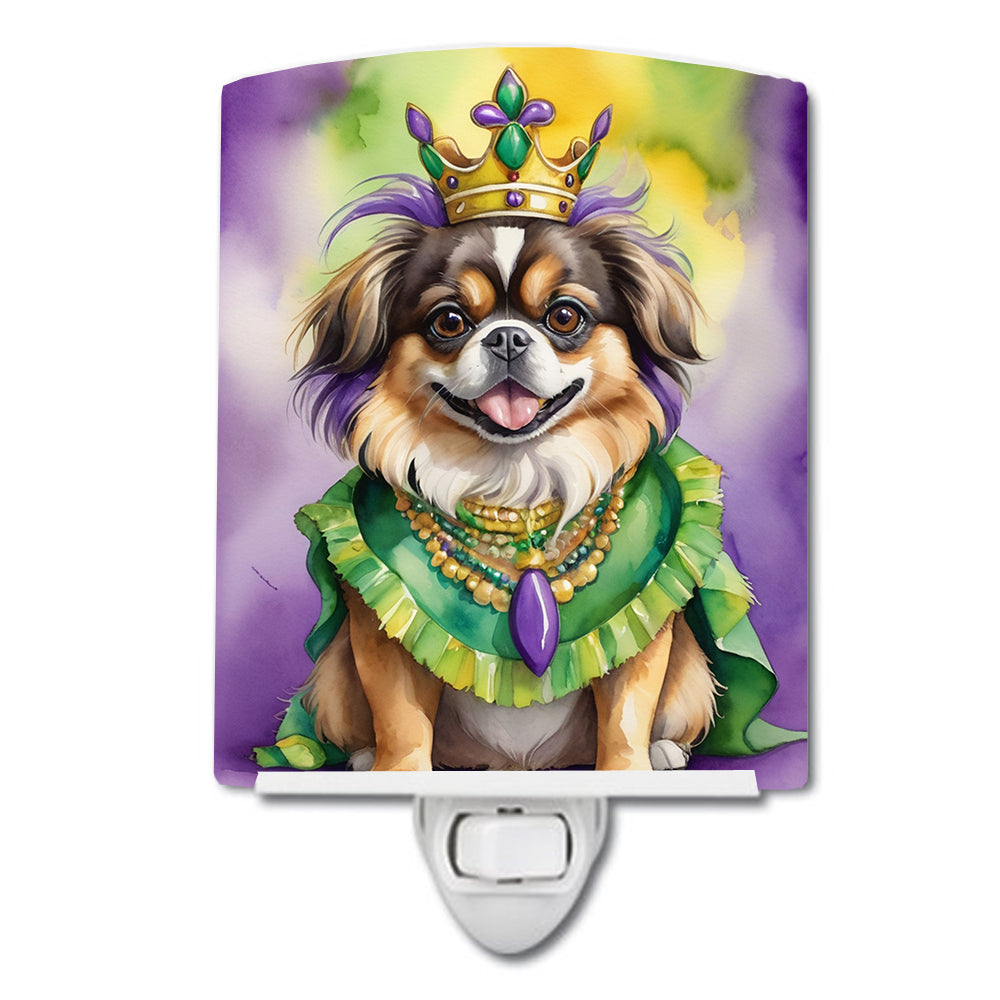 Buy this Tibetan Spaniel King of Mardi Gras Ceramic Night Light