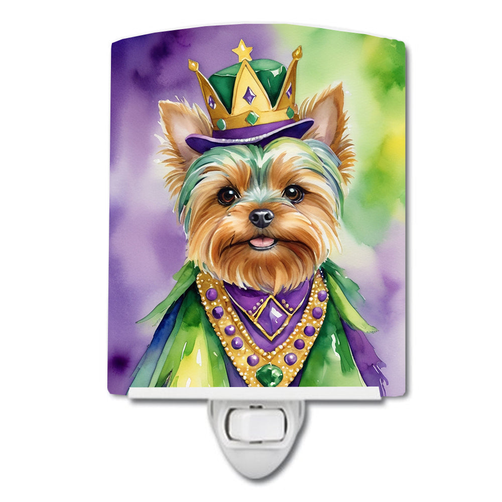 Buy this Yorkshire Terrier King of Mardi Gras Ceramic Night Light