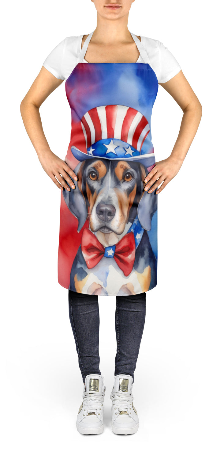 American English Coonhound Patriotic American Apron