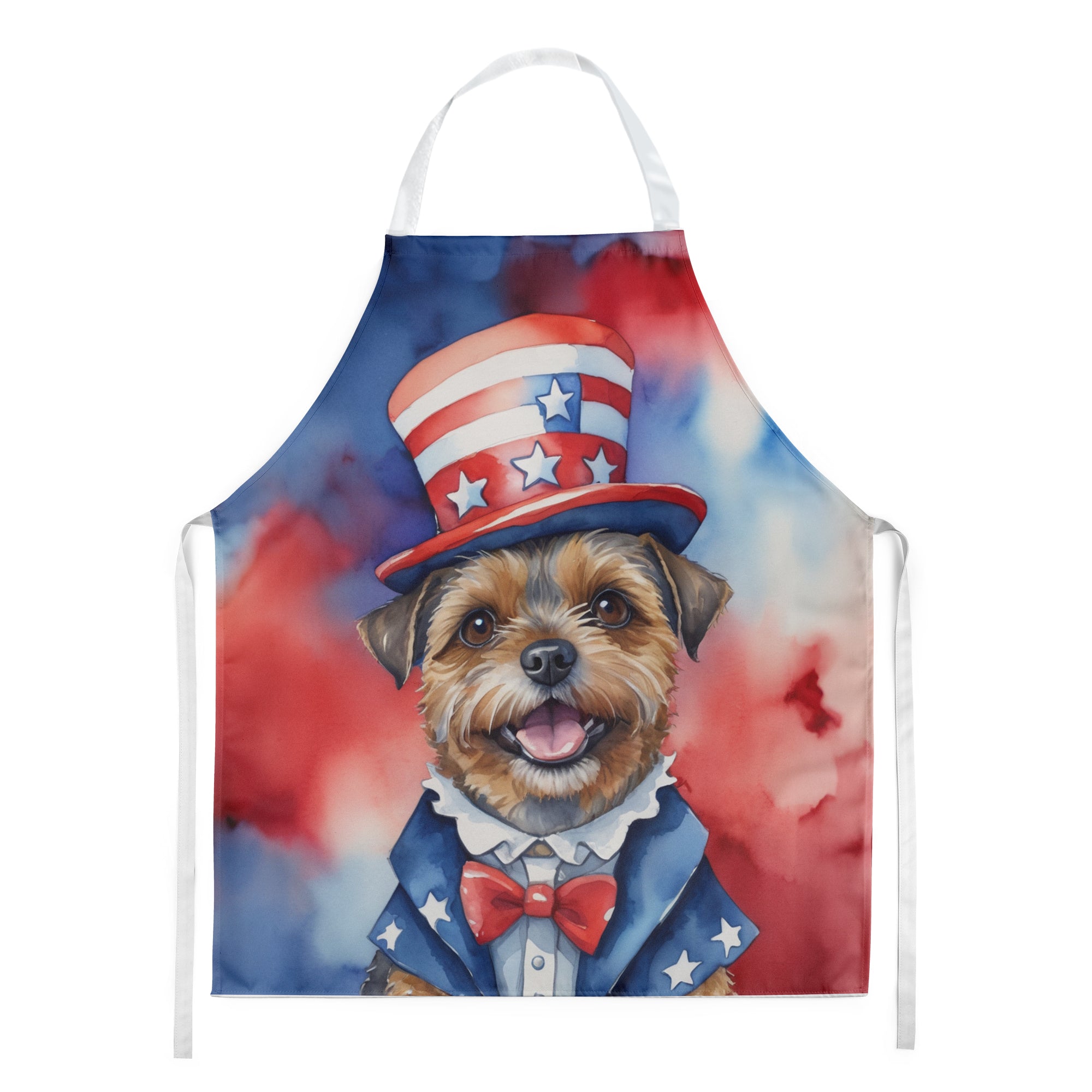 Buy this Border Terrier Patriotic American Apron