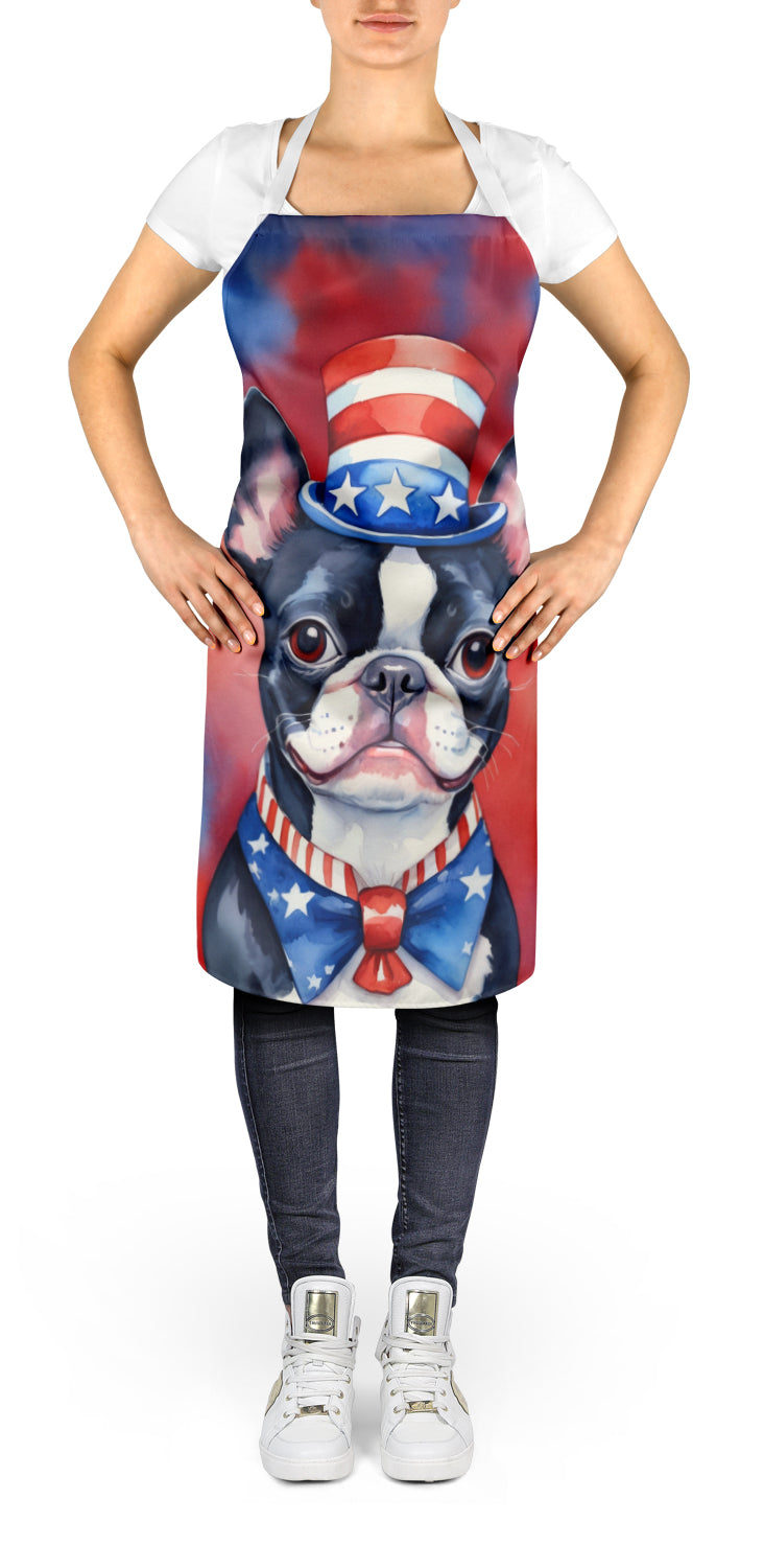 Buy this Boston Terrier Patriotic American Apron