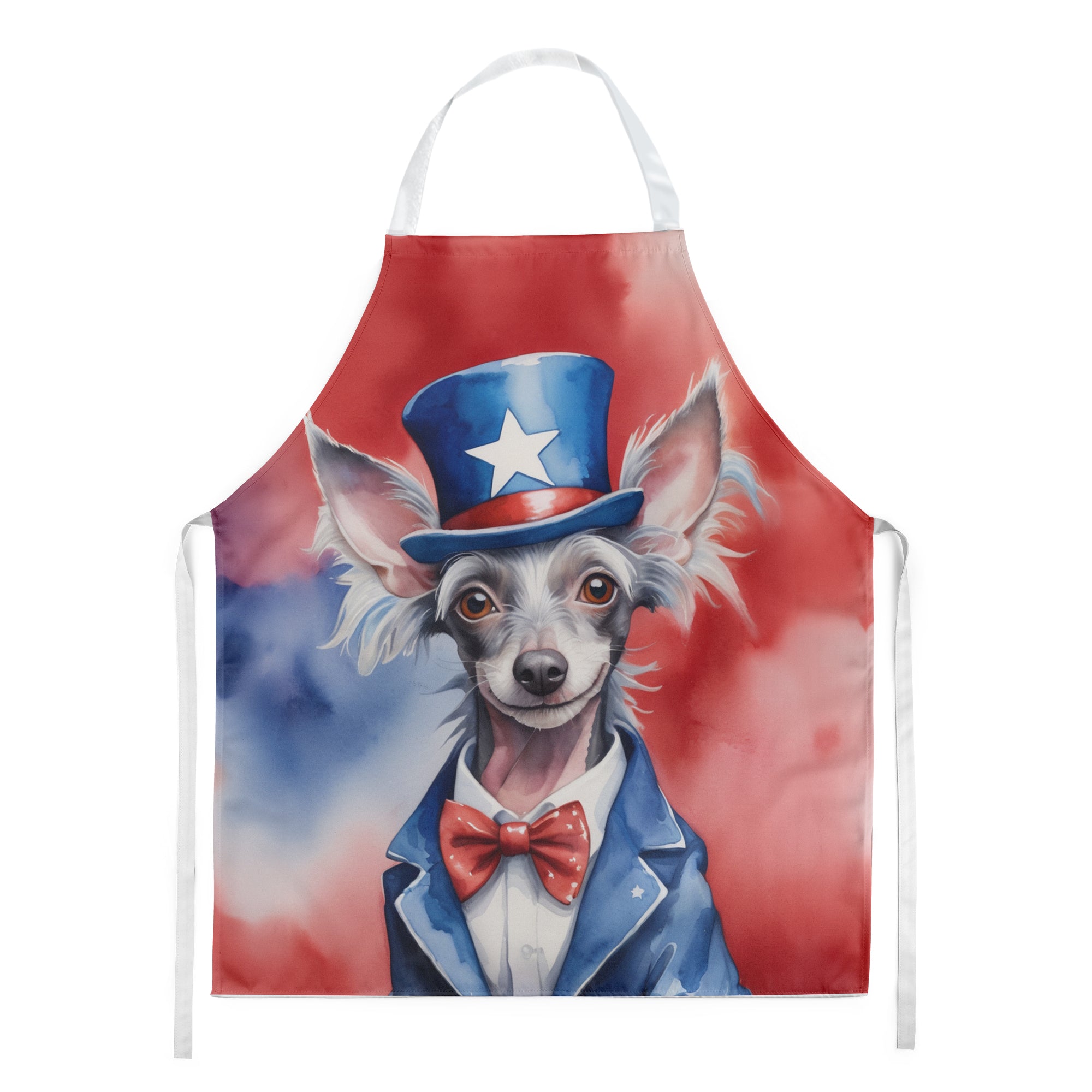 Buy this Chinese Crested Patriotic American Apron