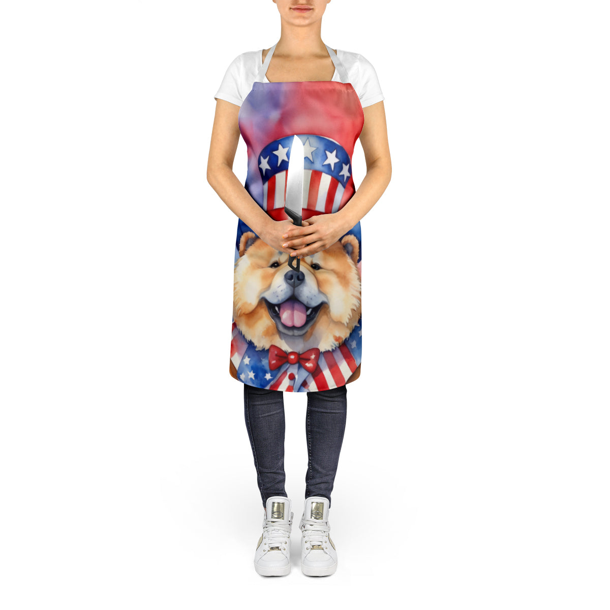 Chow Chow Patriotic American Apron