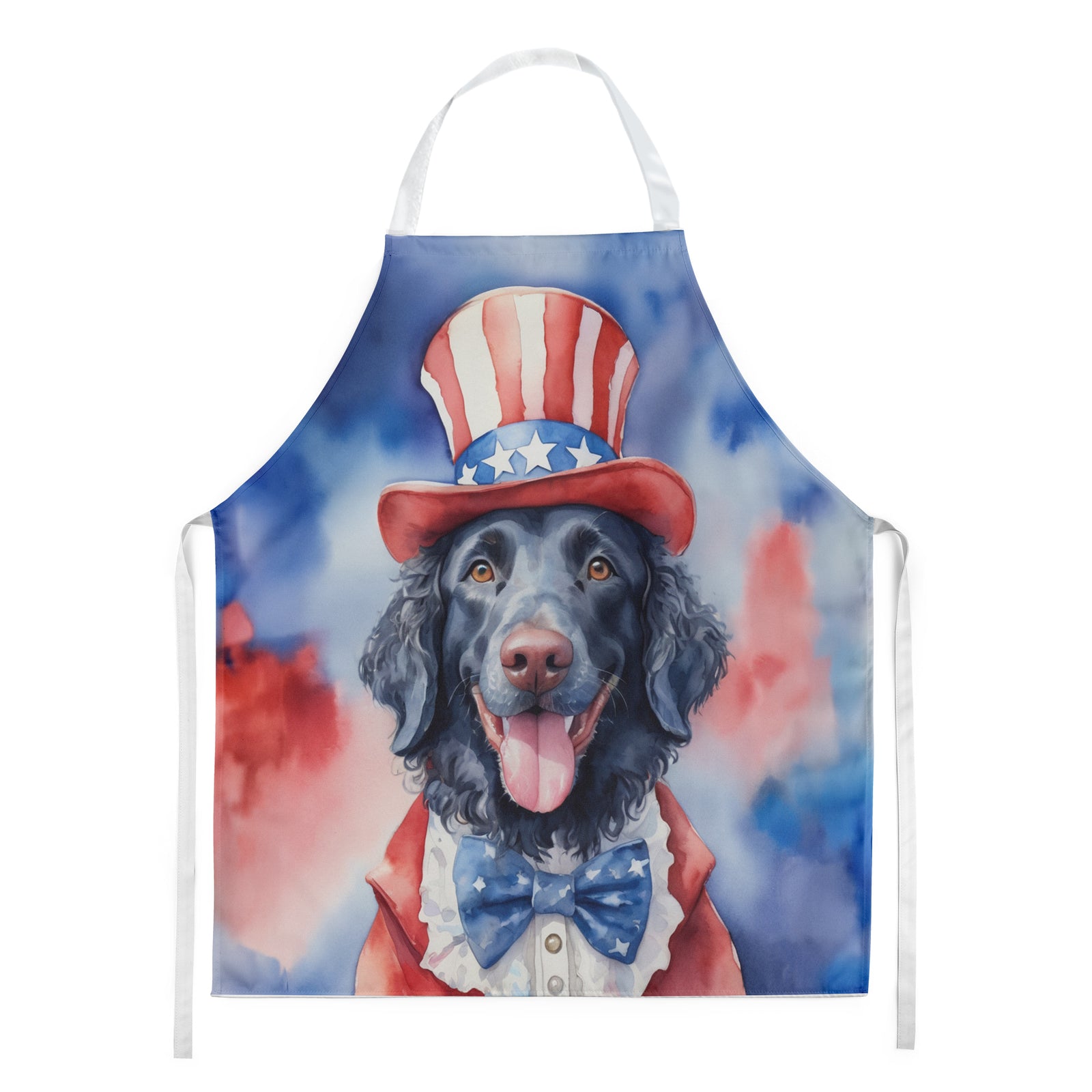 Buy this Curly-Coated Retriever Patriotic American Apron
