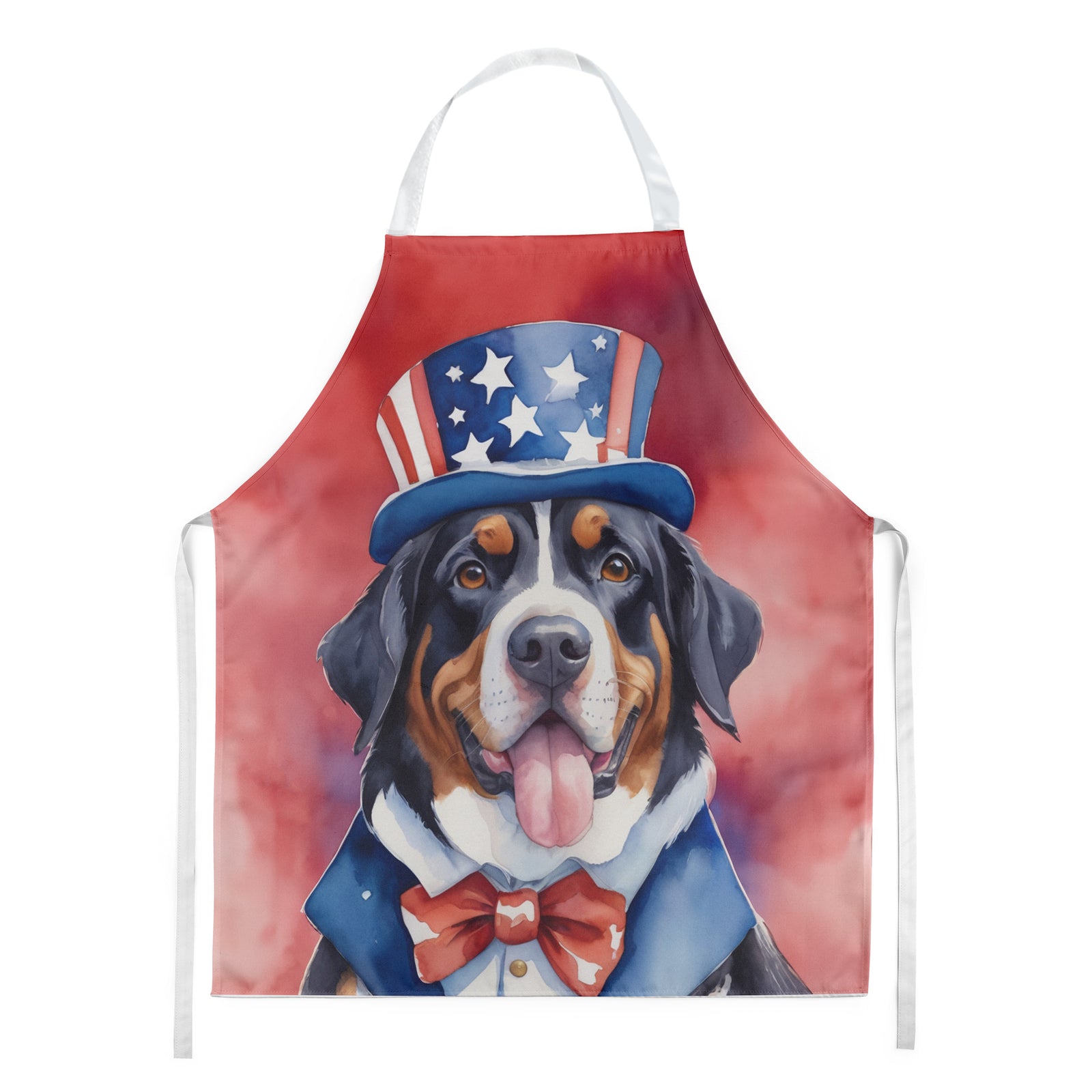 Buy this Greater Swiss Mountain Dog Patriotic American Apron