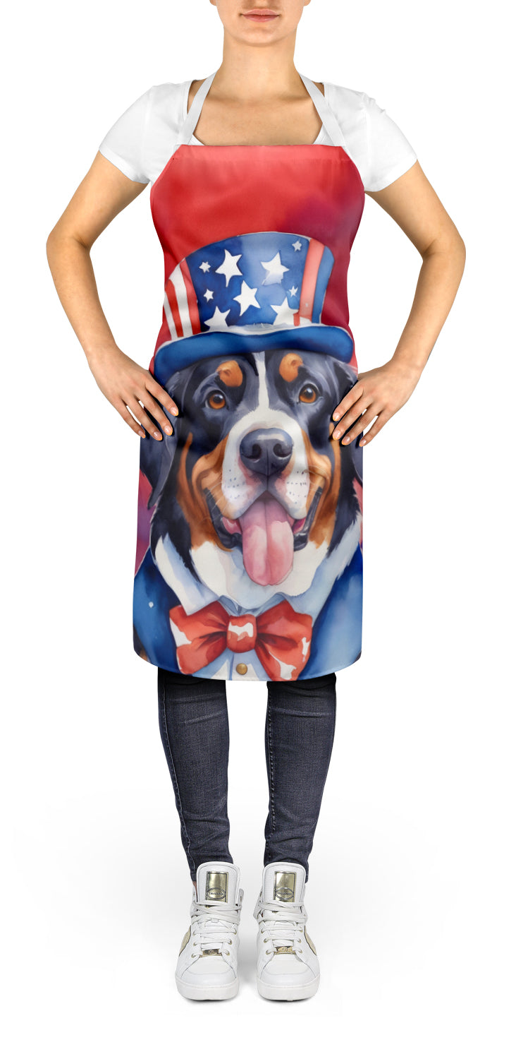 Buy this Greater Swiss Mountain Dog Patriotic American Apron