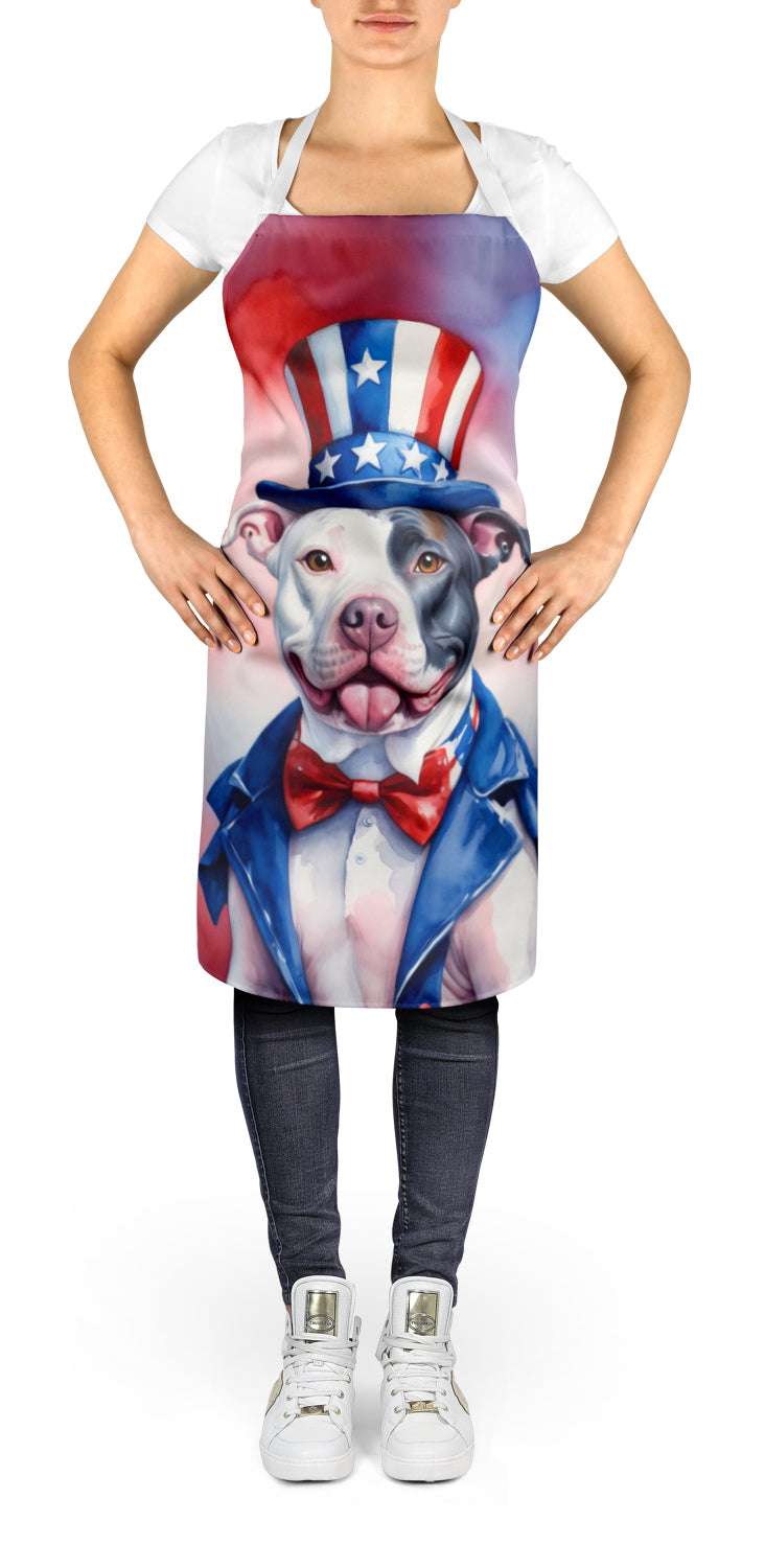 Pit Bull Terrier Patriotic American Apron