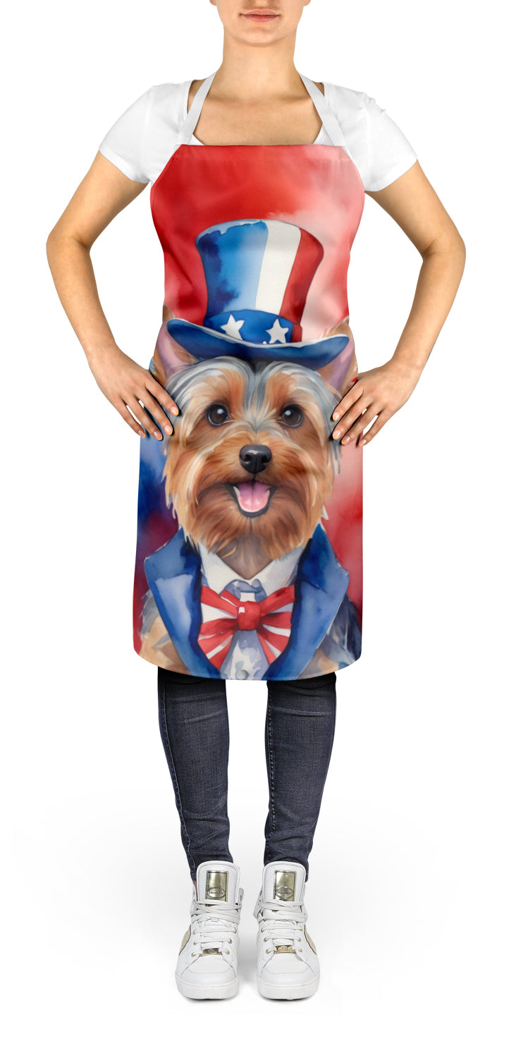 Buy this Silky Terrier Patriotic American Apron